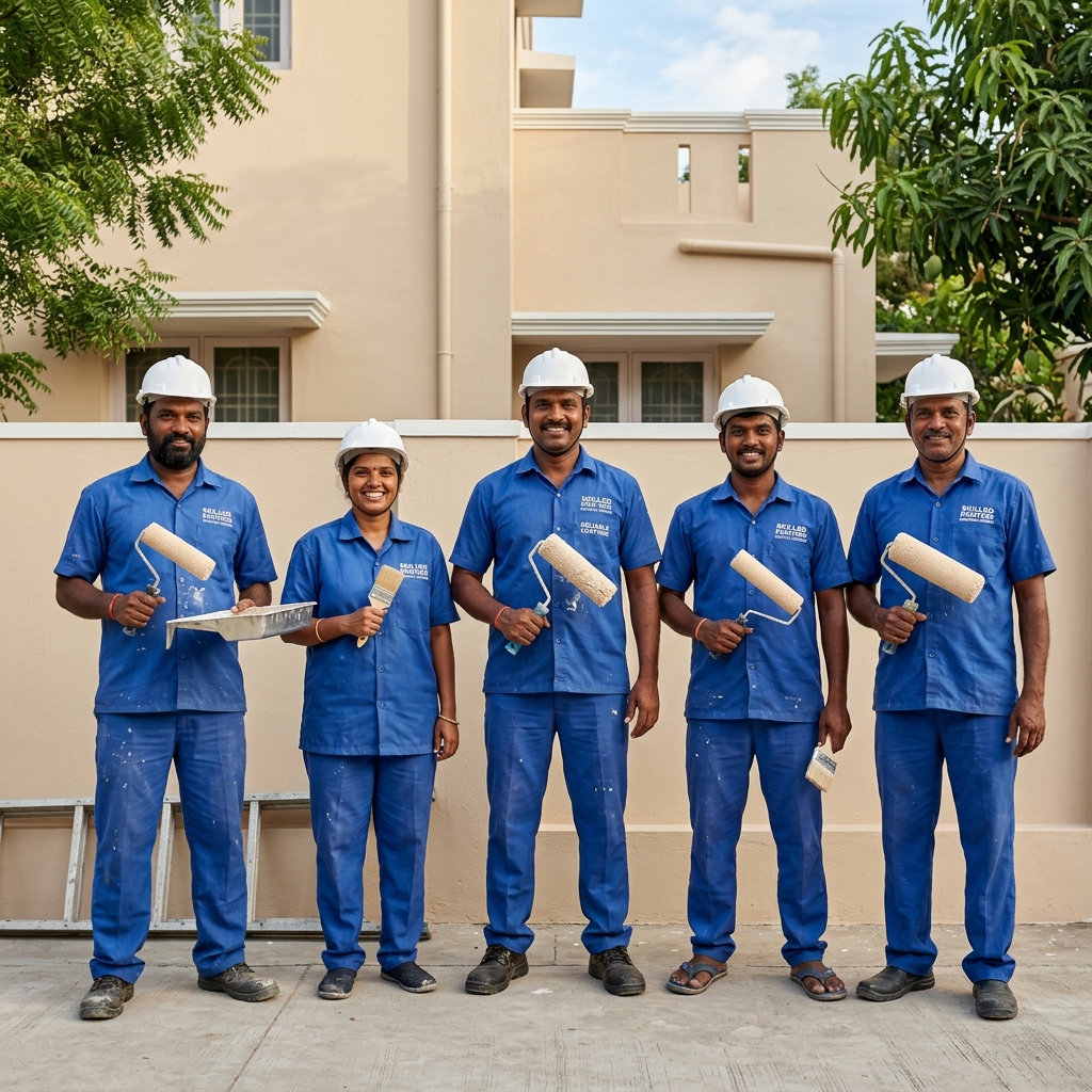 SK Paint Co. professional painting team in Madurai