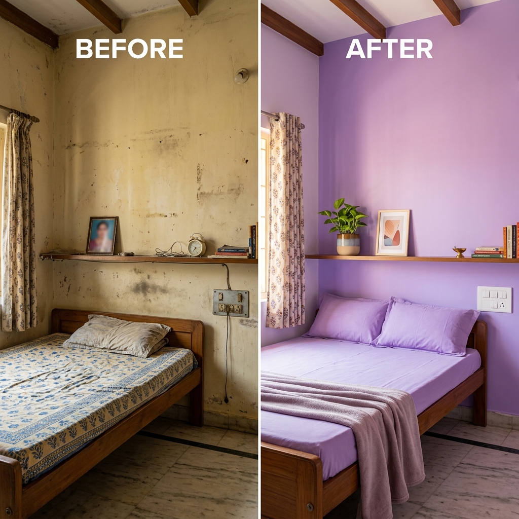 After painting